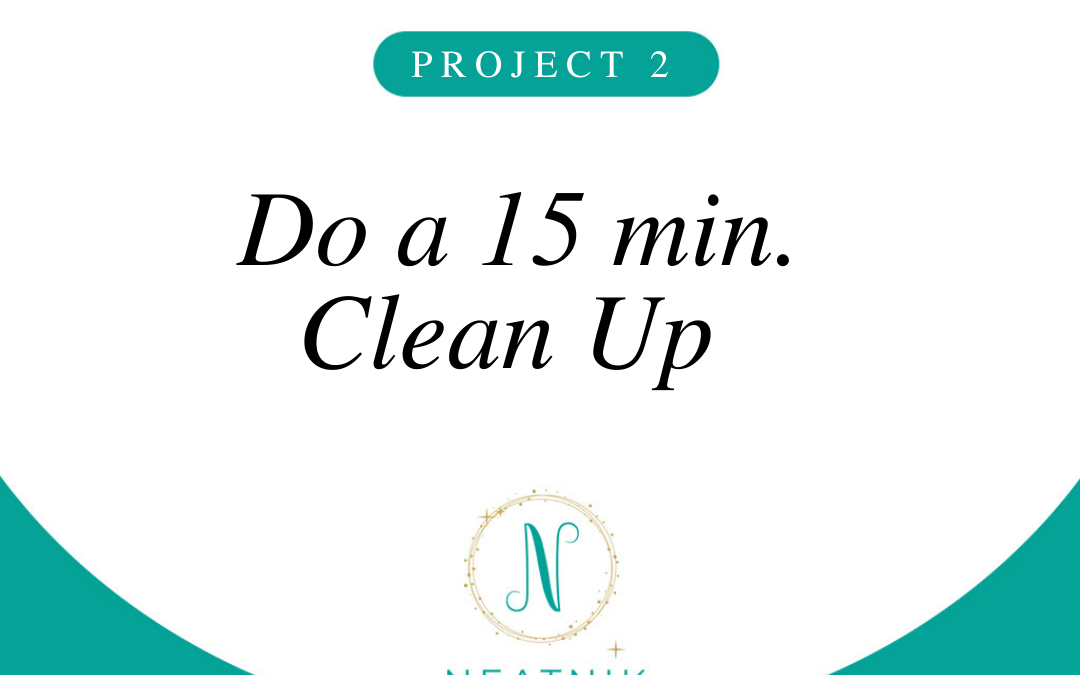 Project of the Day #2: Do a 15 Minute Clean-Up